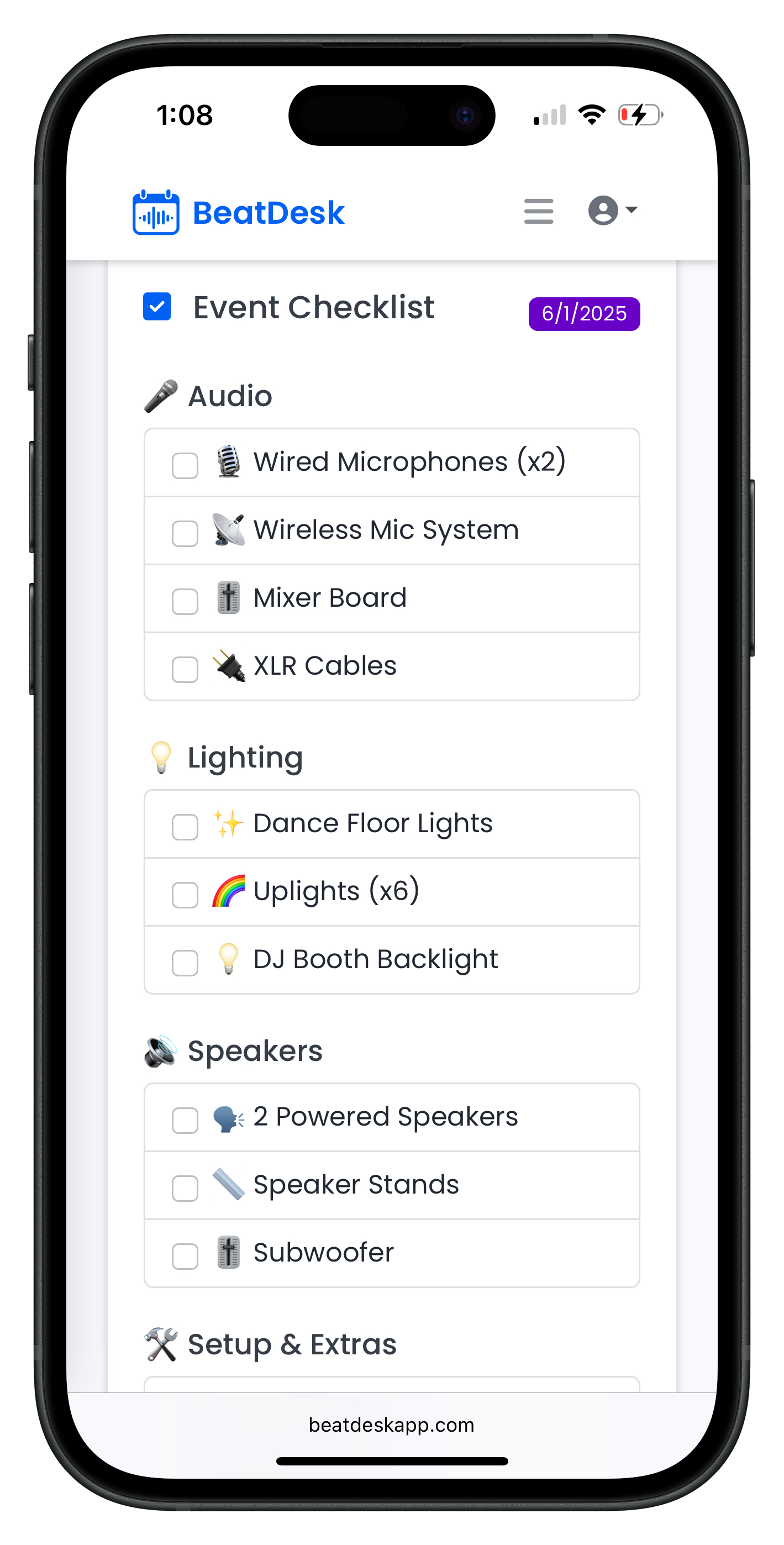 Checklists